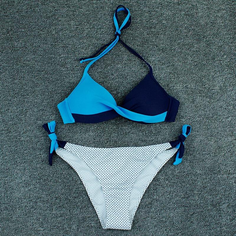Push Up Bikinis 2022 New Swimwear Women's Bikini Swimsuits Floral Printed Bathing Suits for Women 2 Piece Bikini Women Floral Print Bikini Sets Swimsuit Beach Wear Bathing Suit Female  Two Pieces Stevvex