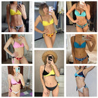 Push Up Bikinis 2022 New Swimwear Women's Bikini Swimsuits Floral Printed Bathing Suits for Women 2 Piece Bikini Women Floral Print Bikini Sets Swimsuit Beach Wear Bathing Suit Female  Two Pieces Stevvex