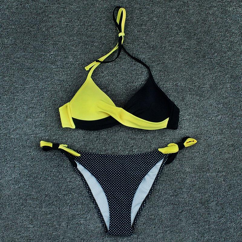 Push Up Bikinis 2022 New Swimwear Women's Bikini Swimsuits Floral Printed Bathing Suits for Women 2 Piece Bikini Women Floral Print Bikini Sets Swimsuit Beach Wear Bathing Suit Female  Two Pieces Stevvex