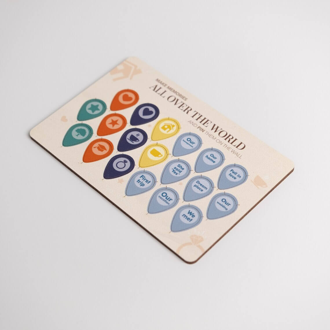 Wooden Location Pins Enjoy The Wood