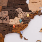 Wooden Location Pins Enjoy The Wood