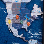 Wooden Location Pins Enjoy The Wood
