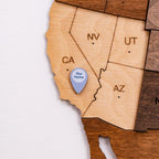 Wooden Location Pins Enjoy The Wood