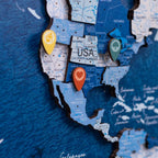 Wooden Location Pins Enjoy The Wood