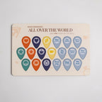 Wooden Location Pins Enjoy The Wood