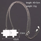 Matching Puzzle Piece Pendant Necklaces Lootquake LLC