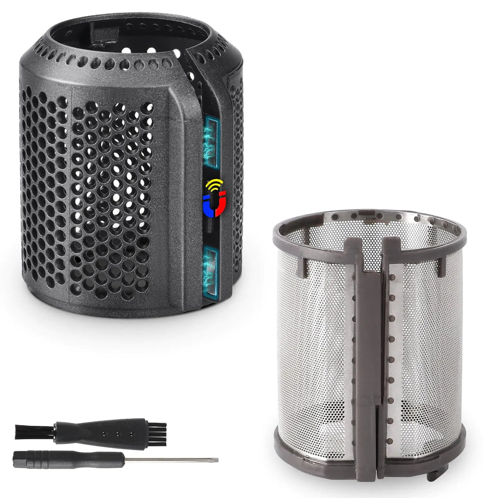 Magnetic Hair Dryer Filter + Inner Filter Cover Replacement for Dyson Supersonic HD01 HD03 HD08 HD15 Hair Dryer Attachment Hair Dryer Strainer Filter Spare Parts(Gray) Lootquake LLC