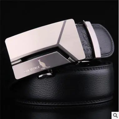 Men's Genuine Leather Automatic Buckle Belt Pi-Mart