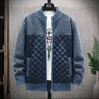 Thick Plush Stitched Sweater Jacket Pi-Mart