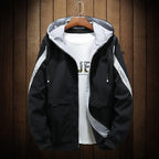 Men's Color Block Hooded Jacket Pi-Mart