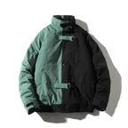 Thick Color Block Workwear Cotton Jacket Pi-Mart