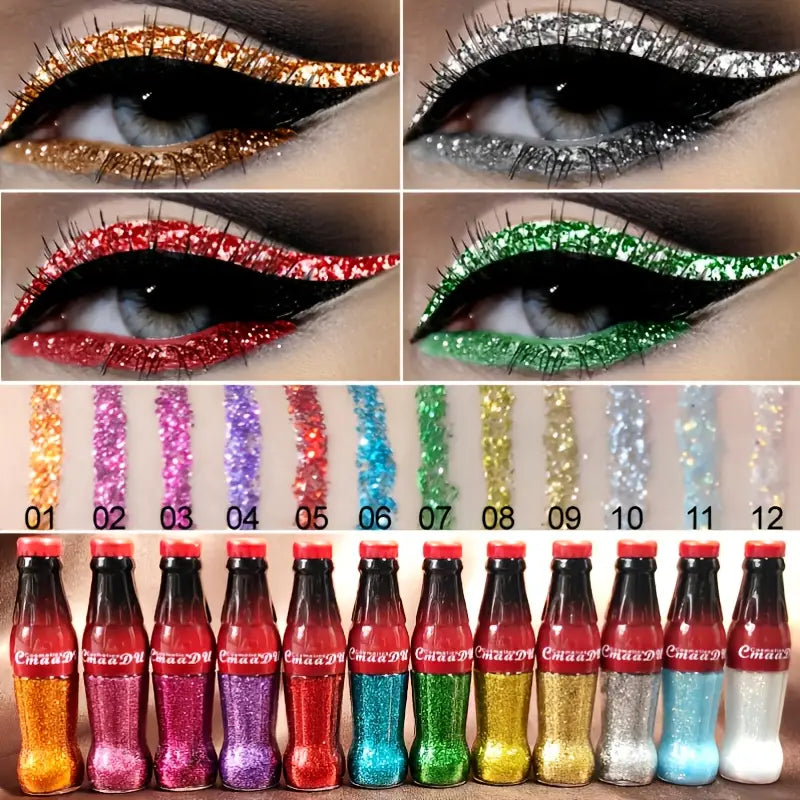 Waterproof Glitter Liquid Eyeshadow Makeup Set Pi-Mart