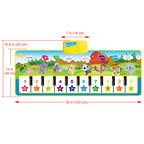 Multifunctional Music Piano Mat for Kids, Green Pi-Mart