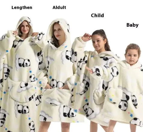 Lazy Blanket Hoodie Family Party Gift Pi-Mart