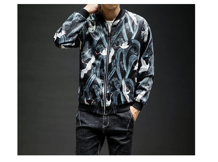 Embroidered Baseball Jacket and Casual Jacket
