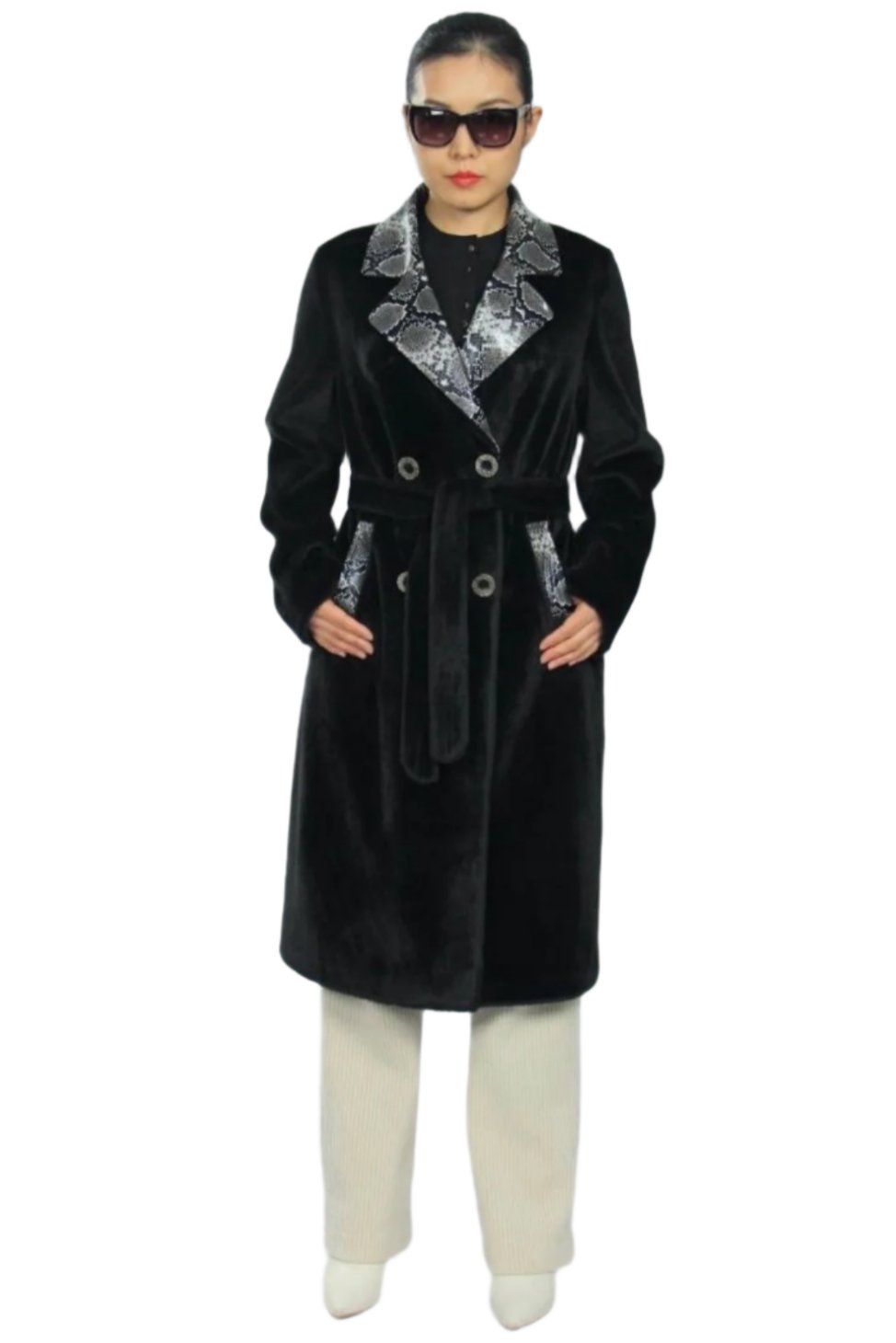 Faux Fur Demi-Season Coat - SJB-DIAMOND ELITES