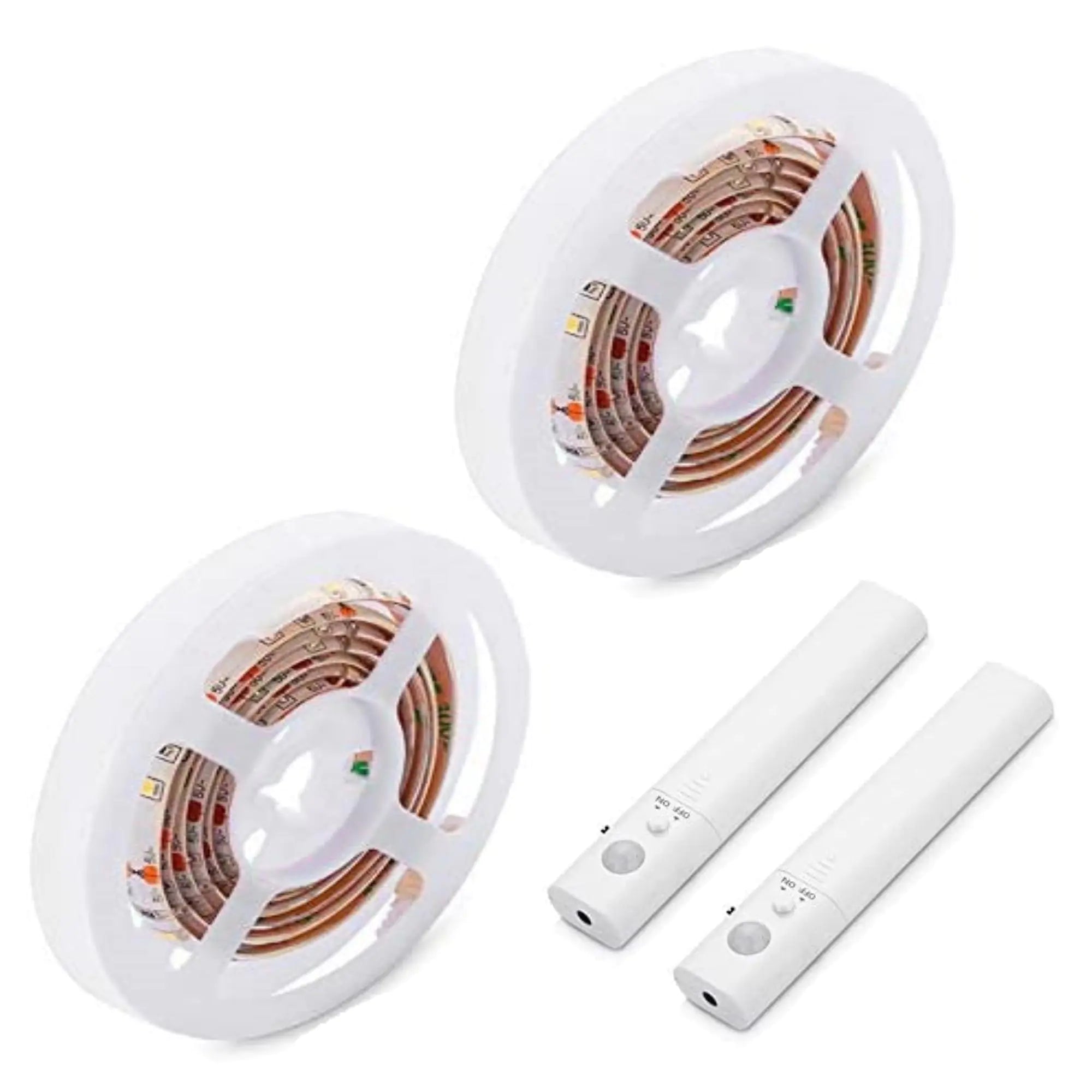 Motion Sensor LED Light Strips for Wardrobe, Bathroom, Stairs (6.5 feet) Pi-Mart