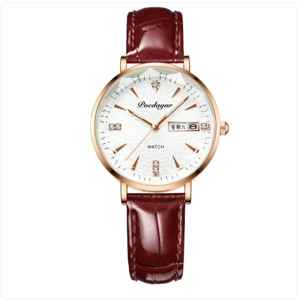 Women’s Double Calendar Quartz Watch Pi-Mart