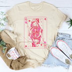 Queen Card Tee Peachy Sunday