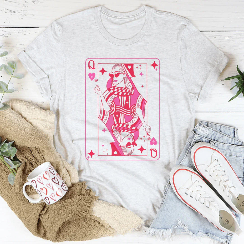 Queen Card Tee Peachy Sunday