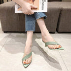 Queen Fashion PU Sandals Knit Women Transparent Sandals Pointed Toe High Heels Party Cross Women High Heel Sandals Transparent Pointed Toe Luxury Dress Outdoor Sandals Stevvex