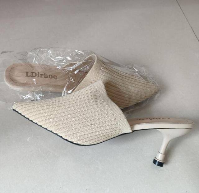 Queen Fashion PU Sandals Knit Women Transparent Sandals Pointed Toe High Heels Party Cross Women High Heel Sandals Transparent Pointed Toe Luxury Dress Outdoor Sandals Stevvex