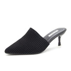 Queen Fashion PU Sandals Knit Women Transparent Sandals Pointed Toe High Heels Party Cross Women High Heel Sandals Transparent Pointed Toe Luxury Dress Outdoor Sandals Stevvex
