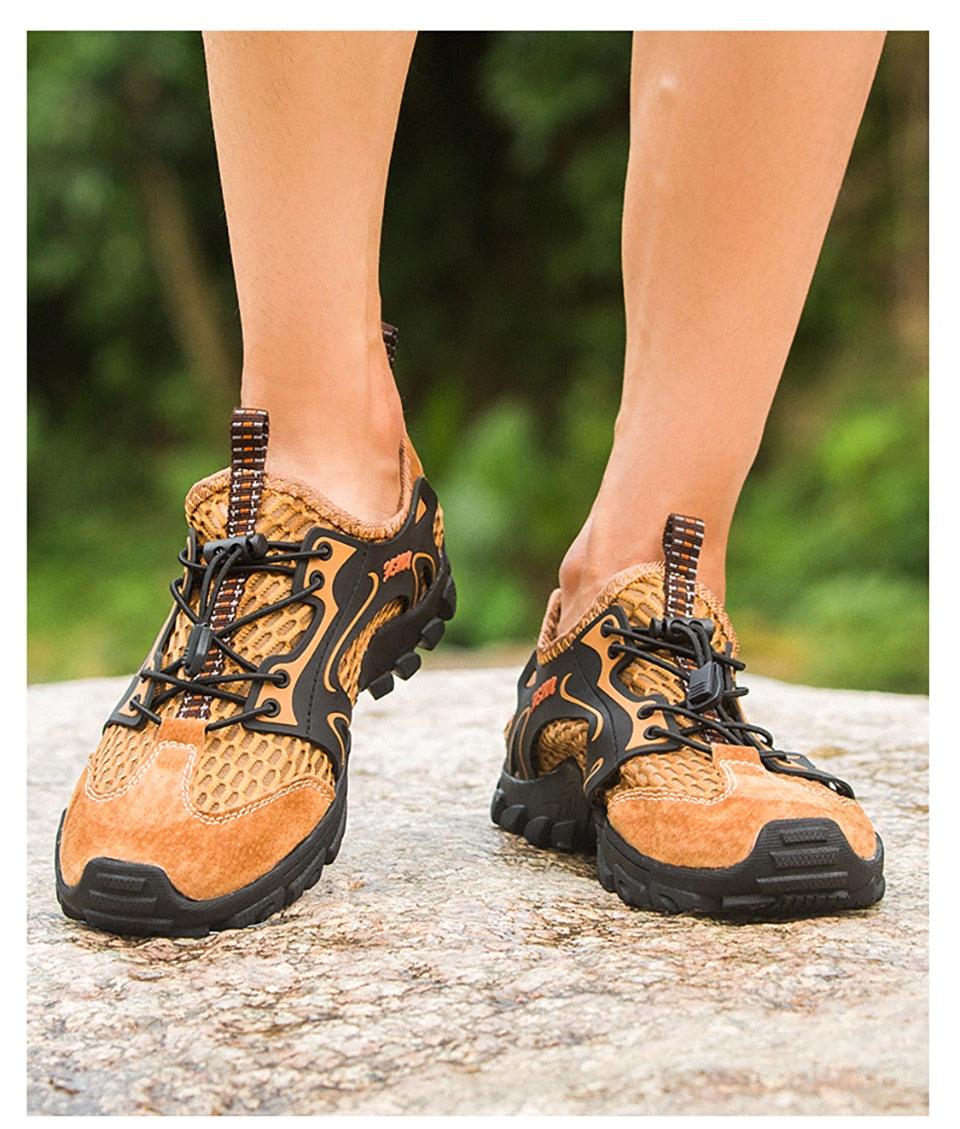 Quick Dry Men Sneakers Slip On Upstream Shoes Water Hiking Beach Surfing Shoes Sandals Barefoot Beach Sneakers Swim Boating Fishing Yoga Gym Stevvex