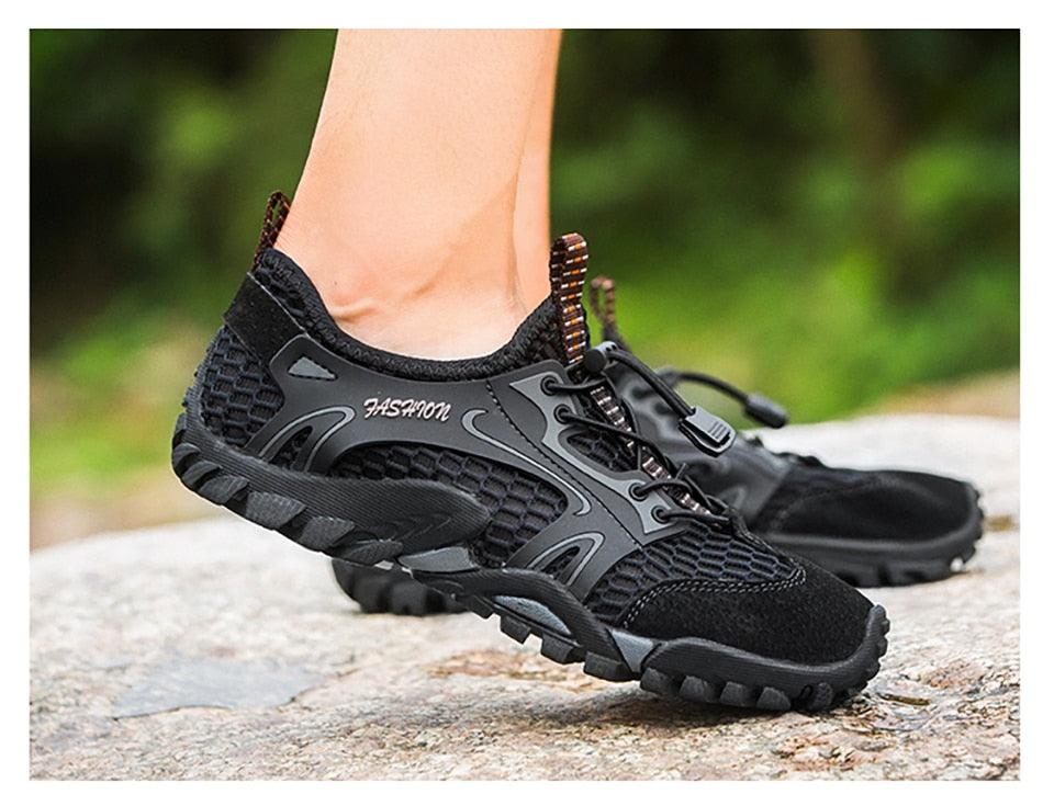 Quick Dry Men Sneakers Slip On Upstream Shoes Water Hiking Beach Surfing Shoes Sandals Barefoot Beach Sneakers Swim Boating Fishing Yoga Gym Stevvex