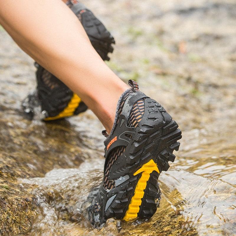 Quick Dry Men Sneakers Slip On Upstream Shoes Water Hiking Beach Surfing Shoes Sandals Barefoot Beach Sneakers Swim Boating Fishing Yoga Gym Stevvex
