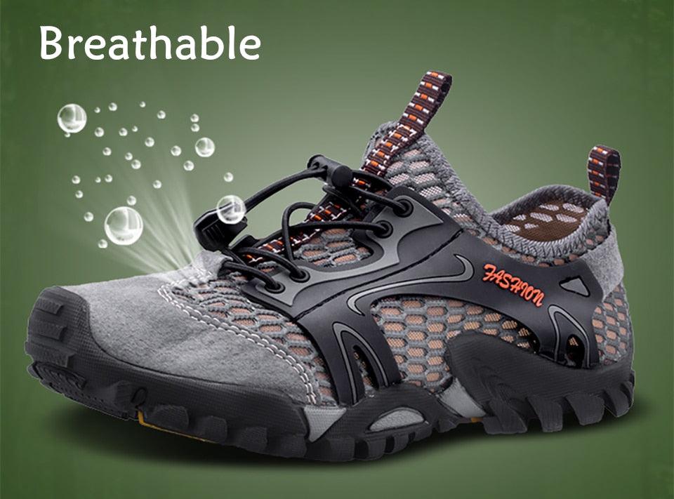 Quick Dry Men Sneakers Slip On Upstream Shoes Water Hiking Beach Surfing Shoes Sandals Barefoot Beach Sneakers Swim Boating Fishing Yoga Gym Stevvex