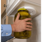 Quick Unique Design V-Shape Multi-function Lid Jar Opener Under Cabinet Professional Cans Fits Any Sizes Useful Kitchen Gadget