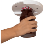 Quick Unique Design V-Shape Multi-function Lid Jar Opener Under Cabinet Professional Cans Fits Any Sizes Useful Kitchen Gadget