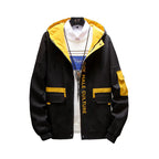 Men's Hooded Work Jacket, Utility Outerwear Jacket Pi-Mart