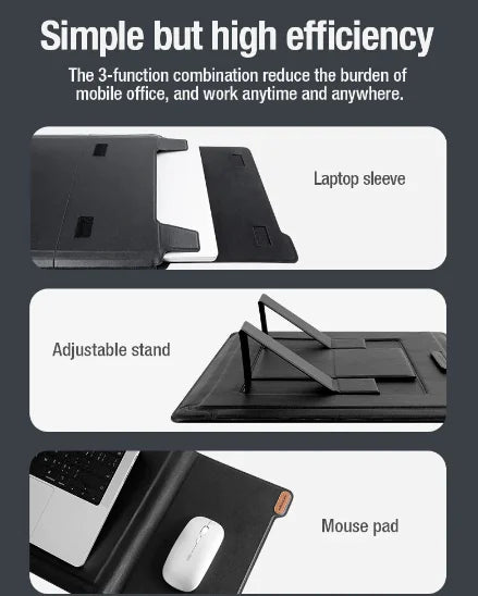 3 in 1 Laptop Sleeve Bag Pi-Mart
