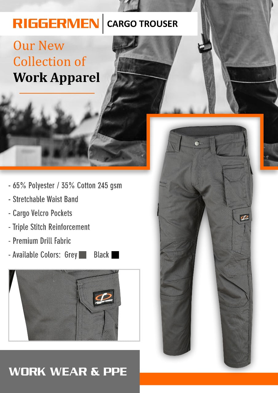 Riggermen Tactical Work Pants for Men - Durable Casual Trousers with Holster Pockets for Outdoor and Work Use - SJB-DIAMOND ELITES