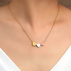 Stainless Steel Sweetheart Necklaces with Charms for Women