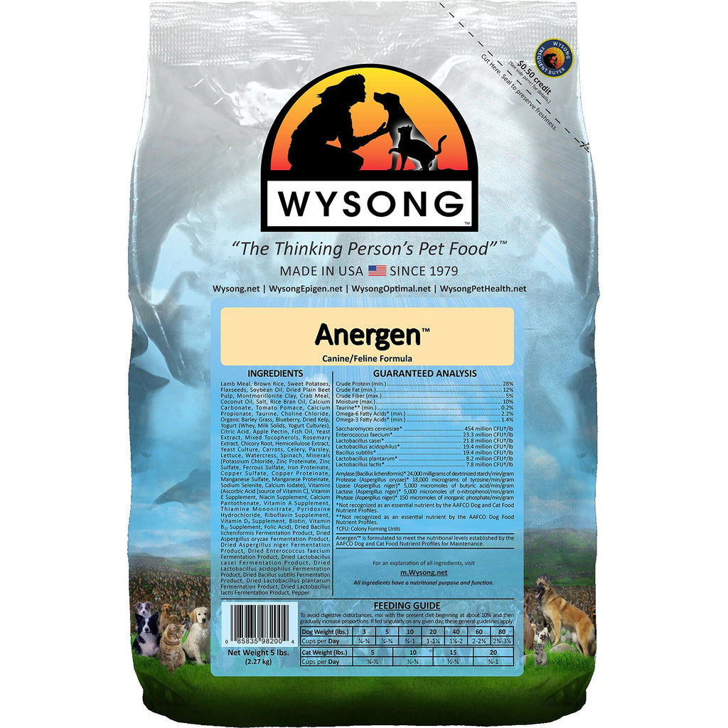 Wysong Anergen Canine/Feline Formula Dry Dog/Cat Food - 5 Pound Bag Lootquake LLC
