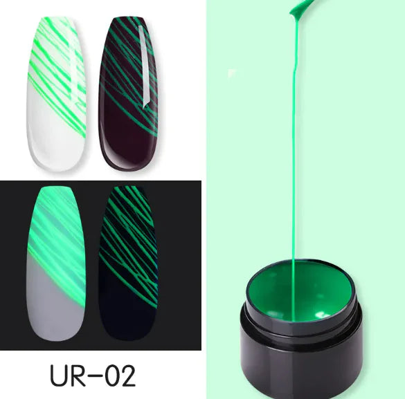 Luminous Nail Art Spider Nail Gel UV Nail Polish Pi-Mart