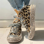 Women Leopard Canvas Shoes Pi-Mart