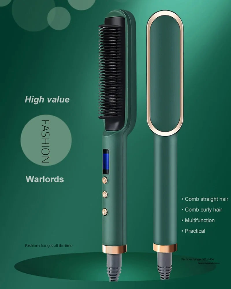 Straighteners Curling Hair Iron Hair Brush Pi-Mart