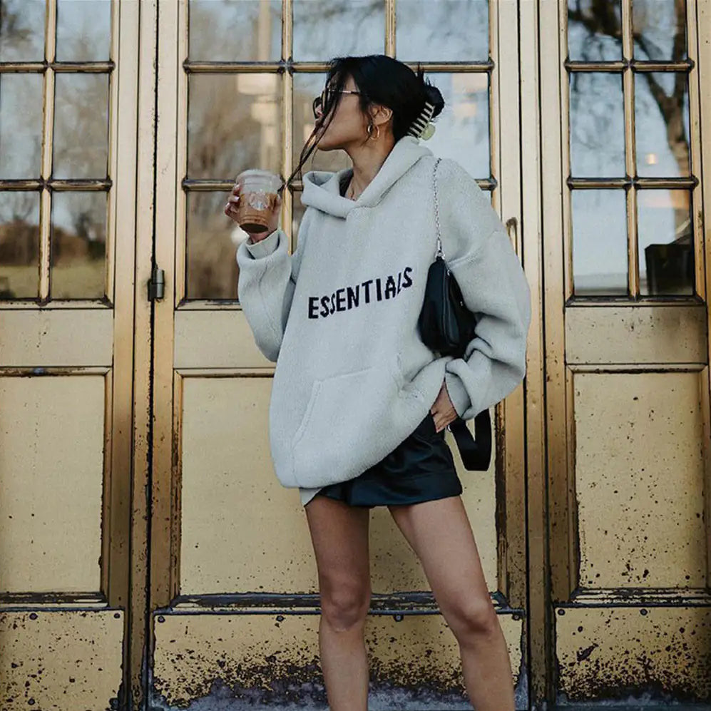 Knit Hoodie Essentials Pi-Mart