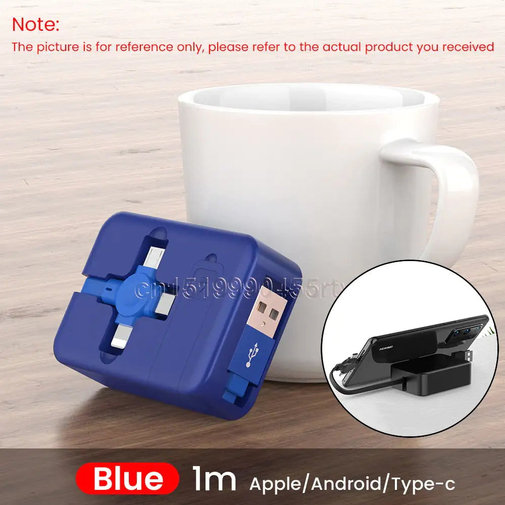 Indestructible 4 in 1 Ultra Turbo Retractable Charger - SmartCharger Pi-Mart