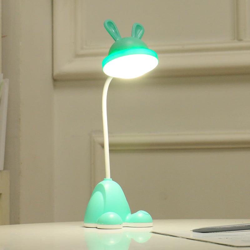 Rabbit LED Table Lamp Kids Desk Bunny Night Lights Studying Bedroom Decor Baby Bed Restaurant Living Room Cute Gift USB Charging Cute Study Lamps for Bedroom Décor Stevvex