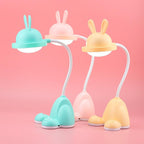 Rabbit LED Table Lamp Kids Desk Bunny Night Lights Studying Bedroom Decor Baby Bed Restaurant Living Room Cute Gift USB Charging Cute Study Lamps for Bedroom Décor Stevvex