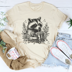 Racoon Tee Peachy Sunday