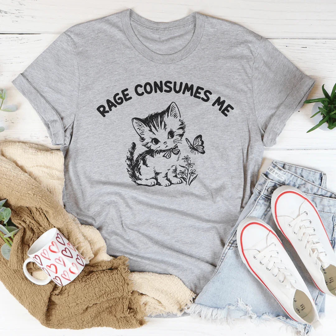 Rage Consumes Me Tee Peachy Sunday