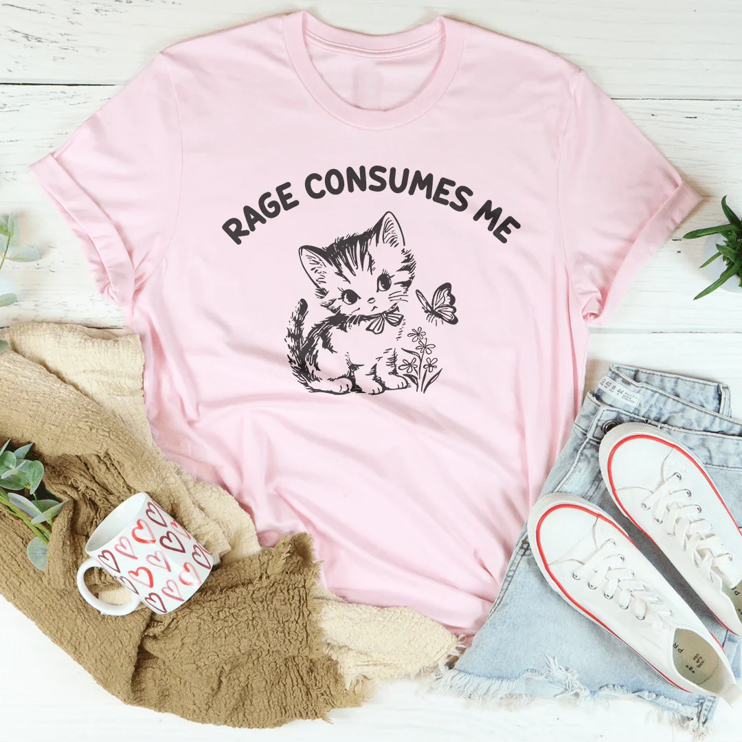 Rage Consumes Me Tee Peachy Sunday