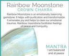 Blue Flash Labradorite Rainbow Moonstone Stretch Bracelet