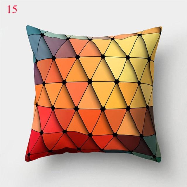 Rainbow Pillowcase Colorful Pillow Covers Cushion Cover Rainbow Throw Pillow Case Cushion Covers Abstract Swirl Rainbow Blue Green Red Bright Colors Wave Blend Throw Pillow Covers Stevvex